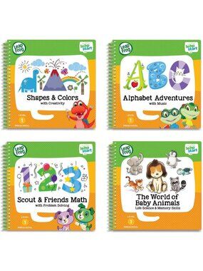 4-in-1 Preschool Activity Book Set for Learning & Fun - Educational Playtime